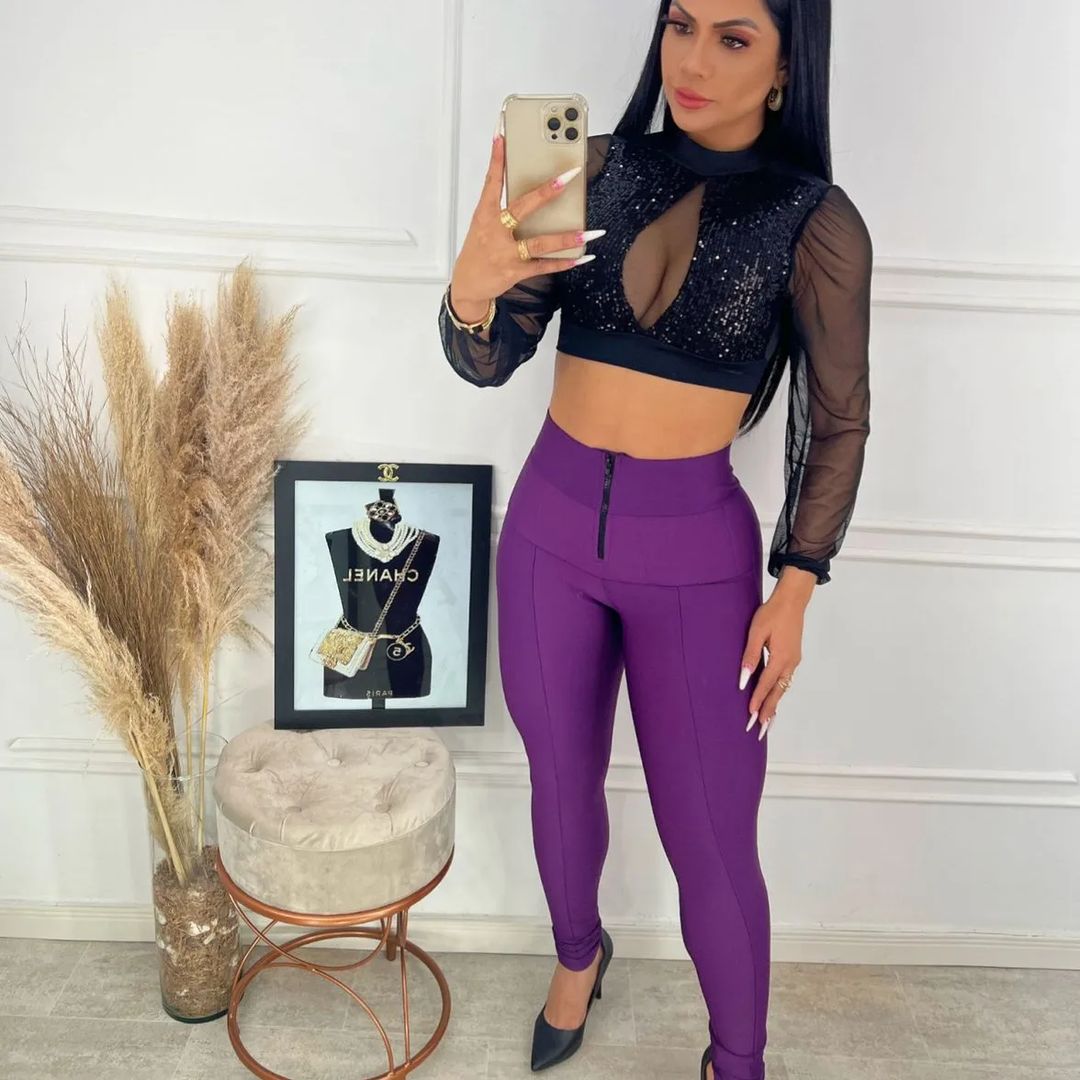 CALÇA LIPO ROXA